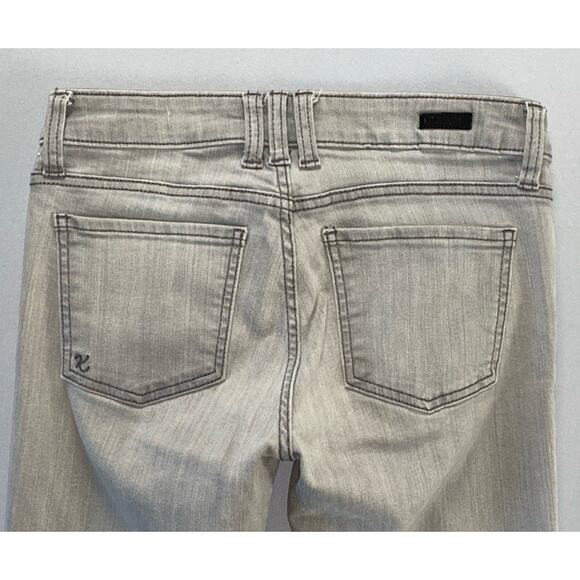 KUT From The Kloth Mia Toothpick Skinny Stretch Jeans. Light Gray, Size 2. GUC! - Picture 9 of 9